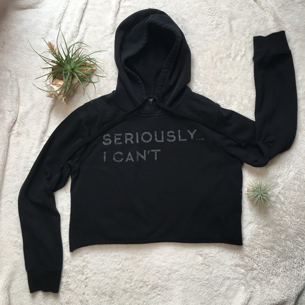 Material Girl Crop Sweatshirt